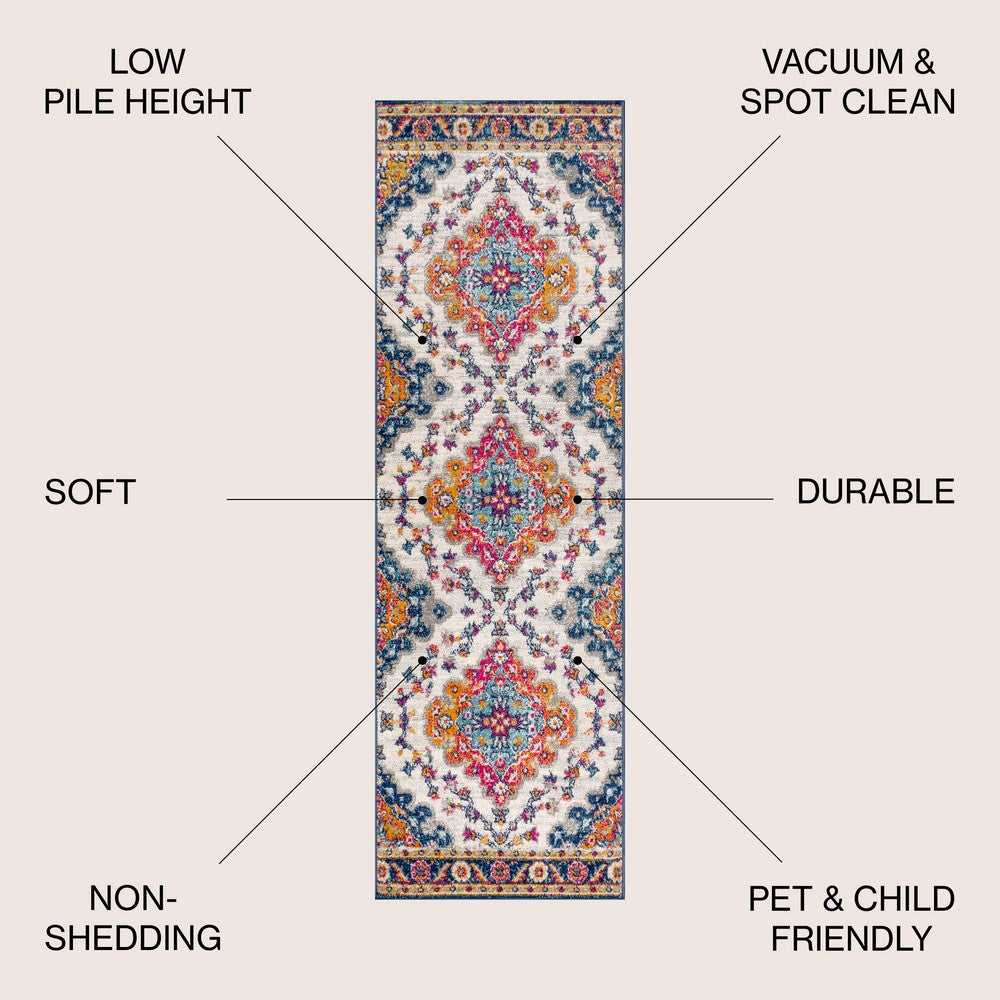 Florance Bohemian FLAIR Boho Vintage Area Rug