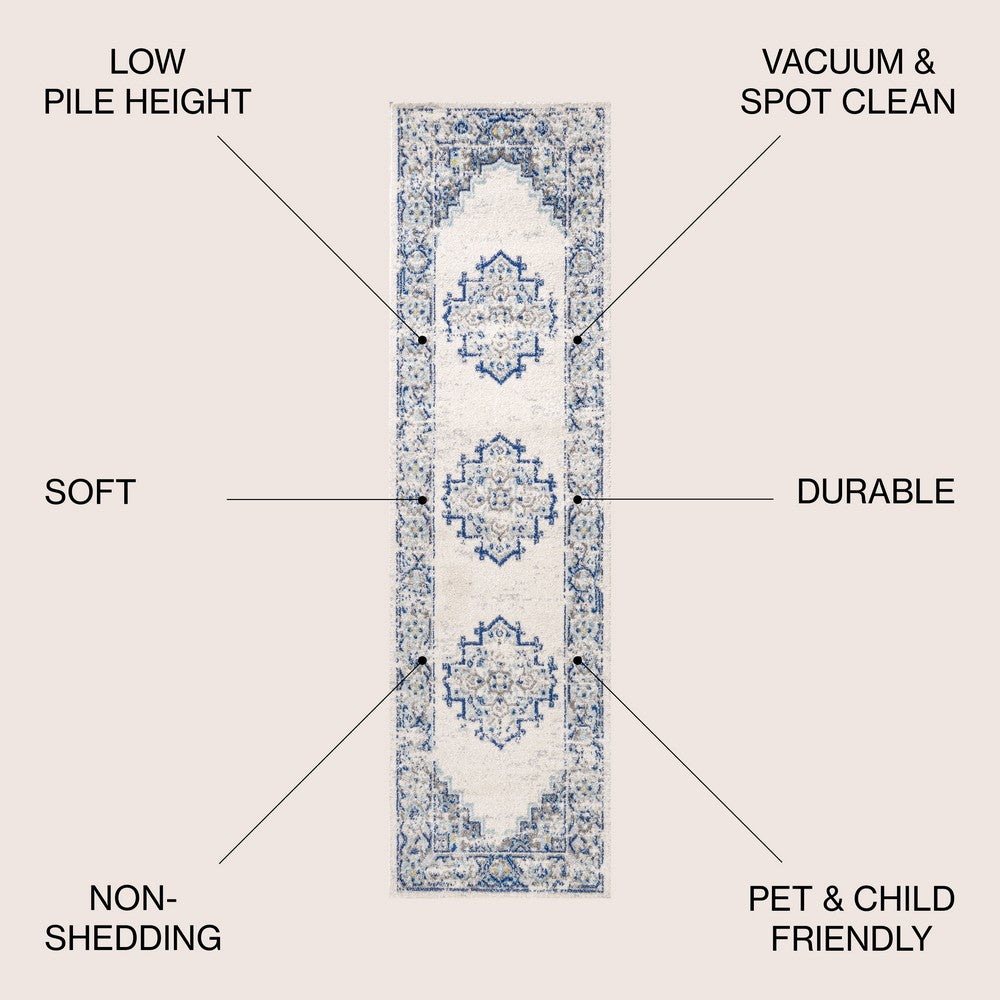 Cassiopeia Inigo Cottage Medallion Area Rug
