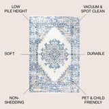 Cassiopeia Inigo Cottage Medallion Area Rug