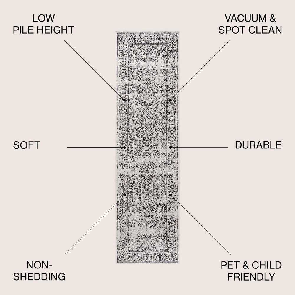 Scorpius Ferro Filigree Modern Area Rug