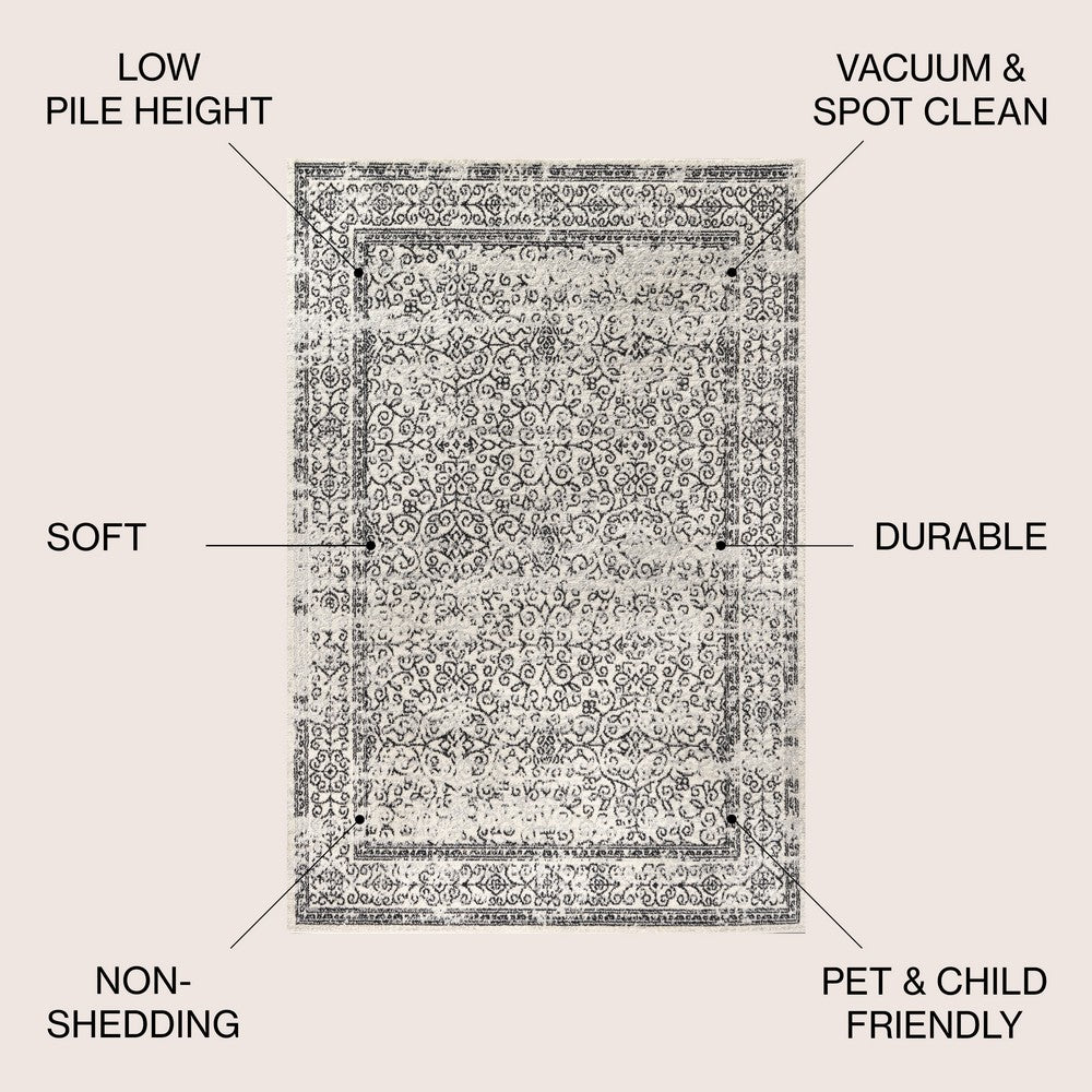 Scorpius Ferro Filigree Modern Area Rug