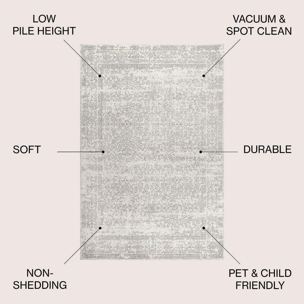 Scorpius Ferro Filigree Modern Area Rug
