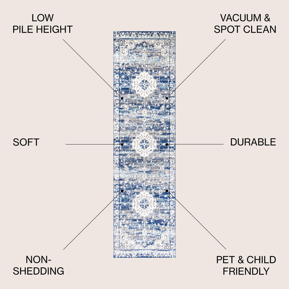Crux Scala Ornate Bohemian Medallion Area Rug
