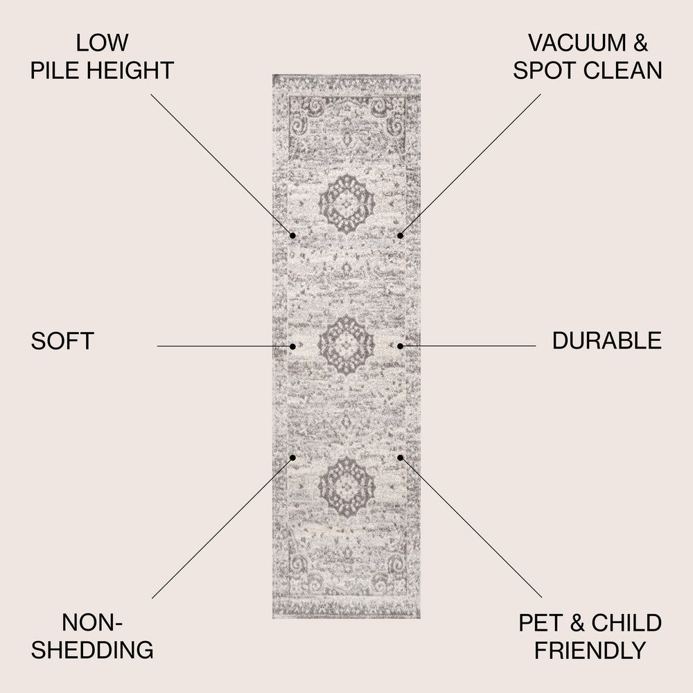 Crux Scala Ornate Bohemian Medallion Area Rug