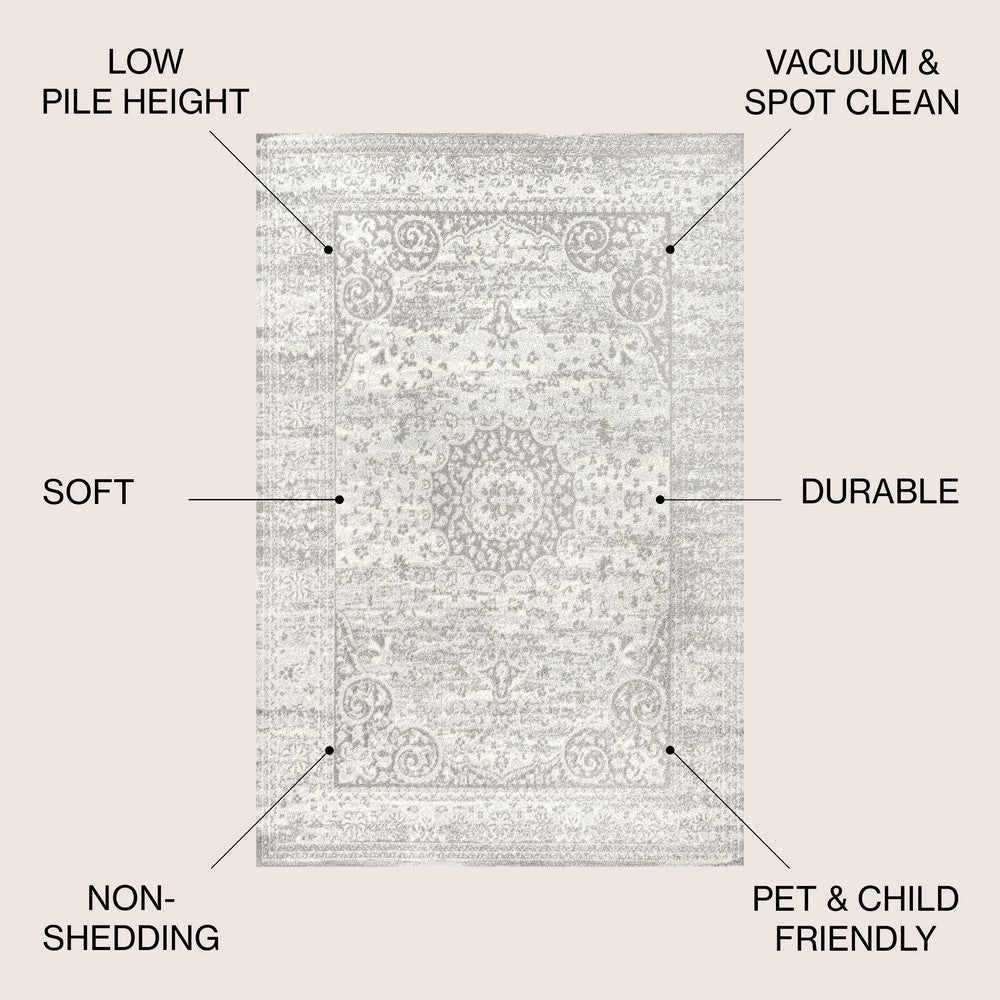 Crux Scala Ornate Bohemian Medallion Area Rug