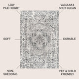 Andromeda Denia Ornate Geometric Medallion Area Rug
