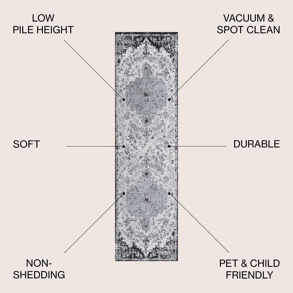 Walter Ornate Boho Medallion Area Rug