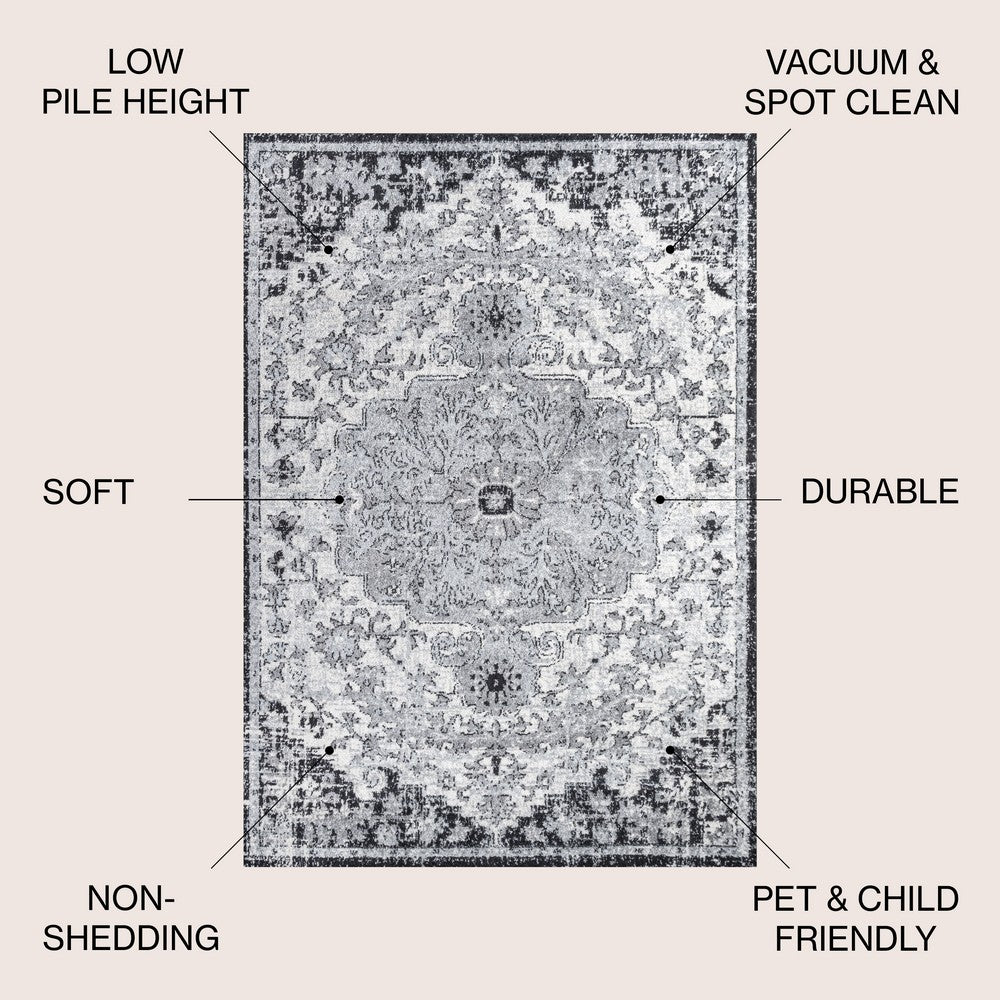 Walter Ornate Boho Medallion Area Rug