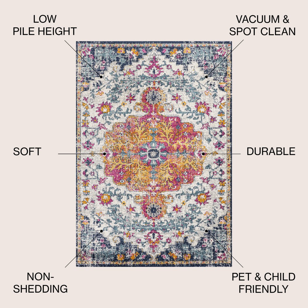 Walter Ornate Boho Medallion Area Rug