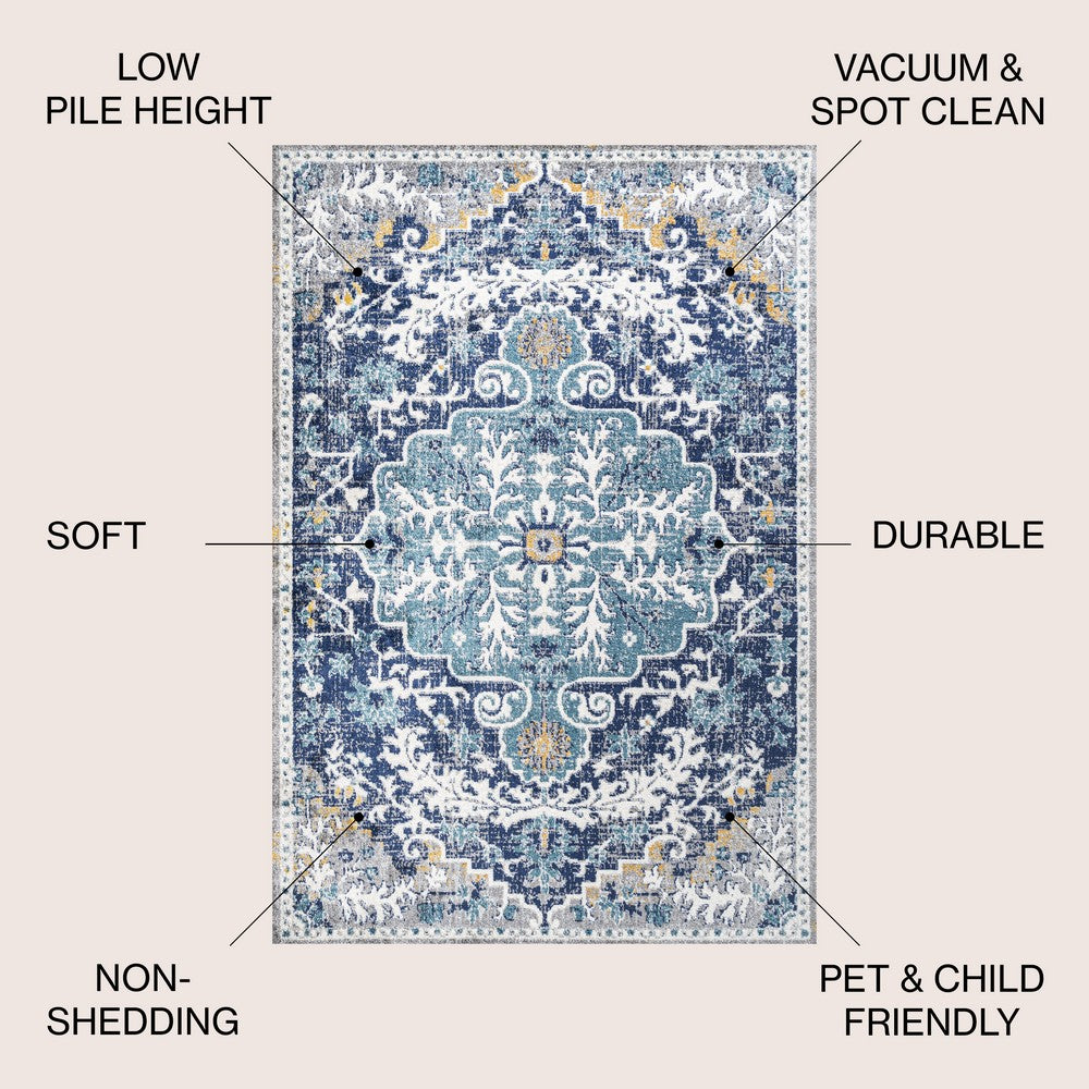 Walter Ornate Boho Medallion Area Rug