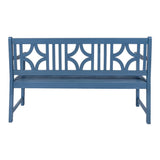 Teak Ogee Diamond-Back 600-Lbs Support Acacia Wood Outdoor Garden Patio Bench