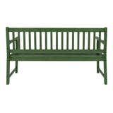 Mischa Slat-Back 600-Lbs Support Acacia Wood Outdoor Garden Patio Bench