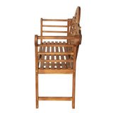 Wally Arched 600-Lbs Support Acacia Wood Outdoor Garden Patio Bench