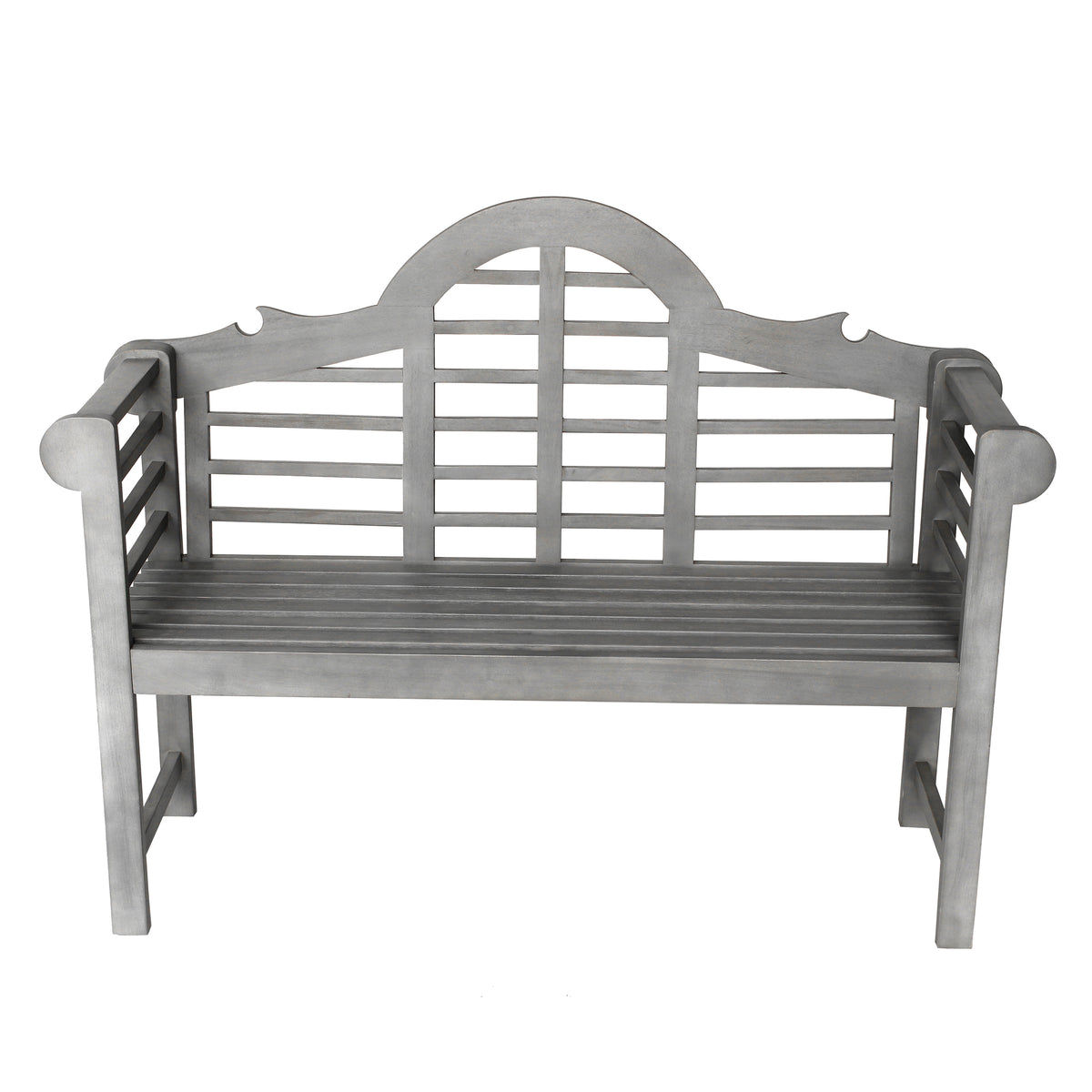 Wally Arched 600-Lbs Support Acacia Wood Outdoor Garden Patio Bench