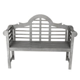 Wally Arched 600-Lbs Support Acacia Wood Outdoor Garden Patio Bench
