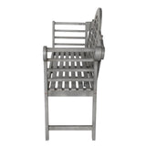 Wally Arched 600-Lbs Support Acacia Wood Outdoor Garden Patio Bench