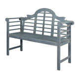 Wally Arched 600-Lbs Support Acacia Wood Outdoor Garden Patio Bench