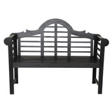 Wally Arched 600-Lbs Support Acacia Wood Outdoor Garden Patio Bench