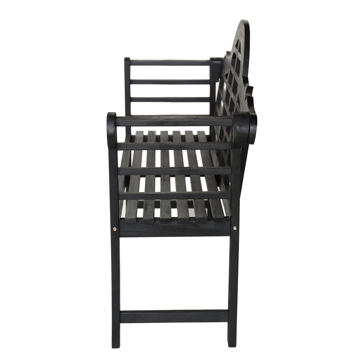 Wally Arched 600-Lbs Support Acacia Wood Outdoor Garden Patio Bench