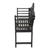 Wally Arched 600-Lbs Support Acacia Wood Outdoor Garden Patio Bench