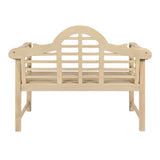 Wally Arched 600-Lbs Support Acacia Wood Outdoor Garden Patio Bench