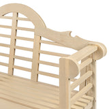 Wally Arched 600-Lbs Support Acacia Wood Outdoor Garden Patio Bench