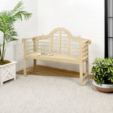 Wally Arched 600-Lbs Support Acacia Wood Outdoor Garden Patio Bench