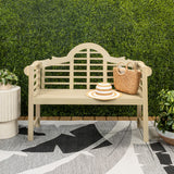 Wally Arched 600-Lbs Support Acacia Wood Outdoor Garden Patio Bench