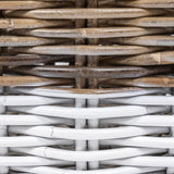 Ternion Cottage Hand-Woven Rattan Nesting Baskets with Handles