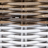 Ternion Cottage Hand-Woven Rattan Nesting Baskets with Handles
