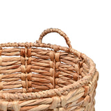 Laurel Bohemian Handwoven Abaca Hamper Basket with Handles