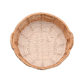 Laurel Bohemian Handwoven Abaca Hamper Basket with Handles