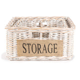Reed Southwestern Hand-Woven Rattan Nesting Baskets with Handles
