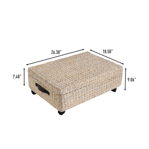 Dimension Image White Wash/Dark Brown