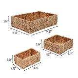 Tress Minimalist Hand-Woven Hyacinth Nesting Baskets