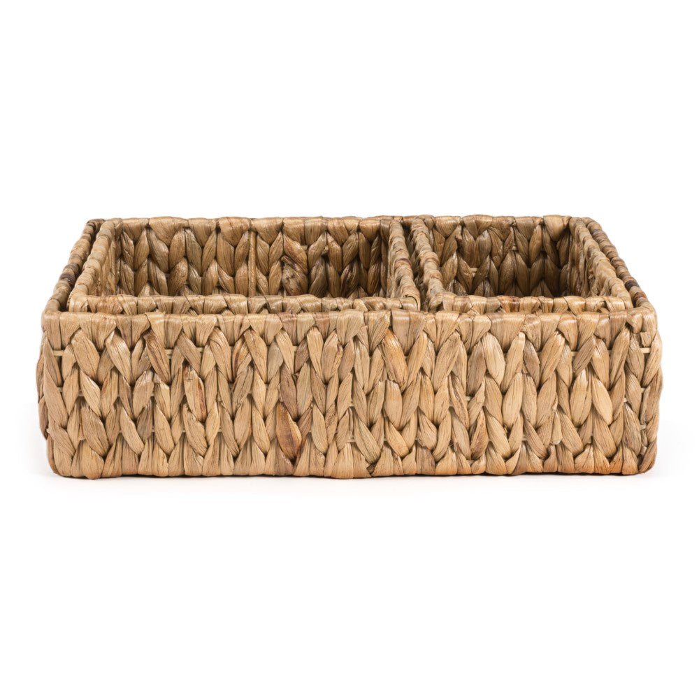 Tress Minimalist Hand-Woven Hyacinth Nesting Baskets