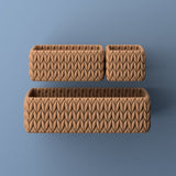 Tress Minimalist Hand-Woven Hyacinth Nesting Baskets