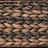 Cedar Classic Farmhouse Handwoven Hyacinth Storage Baskets with Handles and Lids