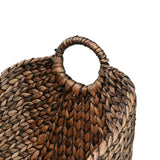 Dune Farmhouse Classic Handwoven Hyacinth Storage Boat Baskets with Handles