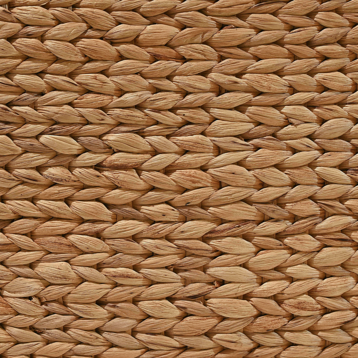 Blaze Classic Farmhouse Woven Hyacinth Rectangular Storage Baskets with Lids and Handles