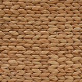 Blaze Classic Farmhouse Woven Hyacinth Rectangular Storage Baskets with Lids and Handles