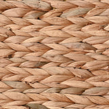 Ginger 12" Classic Farmhouse Handwoven Hyacinth Pantry Baskets with Chalkboard Labels and Handles
