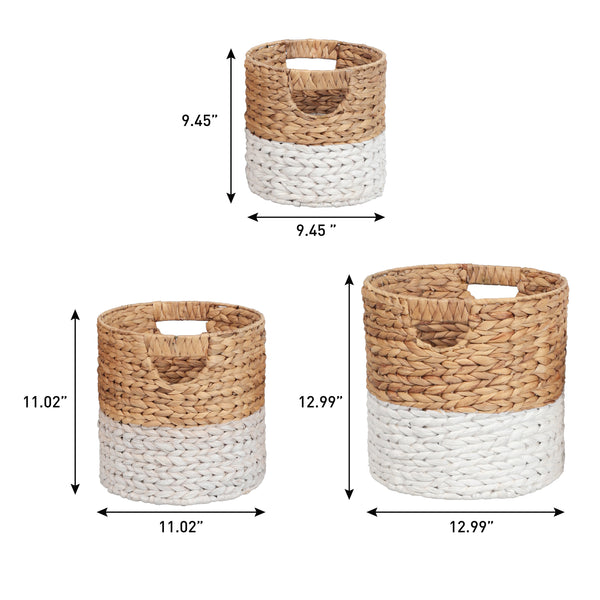 Dimension Image Natural/White (Set of 3)