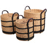 Natural/Black (Set of 3)
