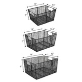 Sutton Modern Glam Handmade Wire Metal Nesting Storage Baskets