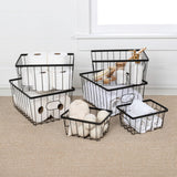 Camden Vintage Industrial Handmade Wire Metal Nesting Storage Baskets