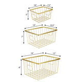 Camden Vintage Industrial Handmade Wire Metal Nesting Storage Baskets
