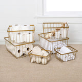 Camden Vintage Industrial Handmade Wire Metal Nesting Storage Baskets