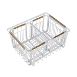 Henley Vintage Farmhouse Handmade Wire Metal Nesting Storage Baskets with Jute Wrapped Handles