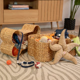Digby Bone-Shaped Large Hand Woven Water Hyacinth Nesting Pet Toy Organizer Baskets